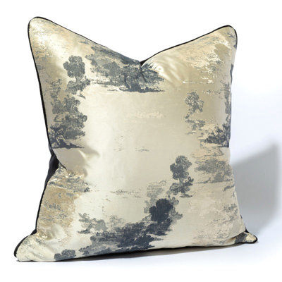 Abstract Accent Jacquard Throw Pillow Cover
