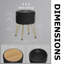 39cm Wide Rectangle Standard Ottoman