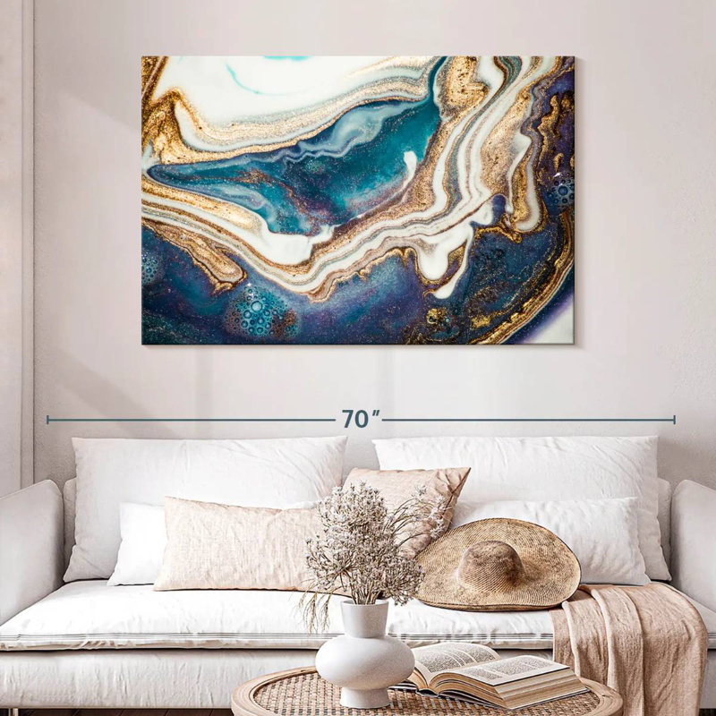 Avery Agate Ripples Abstract, 32" H x 48" W
