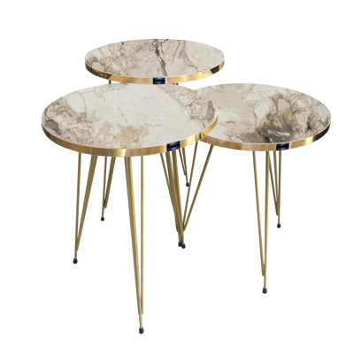 Ginsburg 3 Legs End Table Set