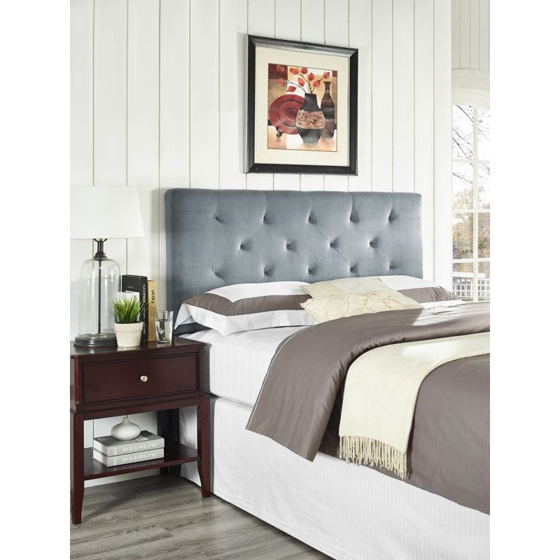 Upholstered Headboard, Full/Queen, Chocolate