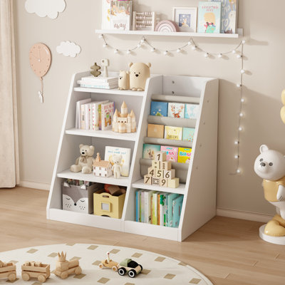 Armoire de rangement en bois pour jouets, bibliothèque pour enfants, bibliothèque pour enfants, porte-livres pour tout-petits