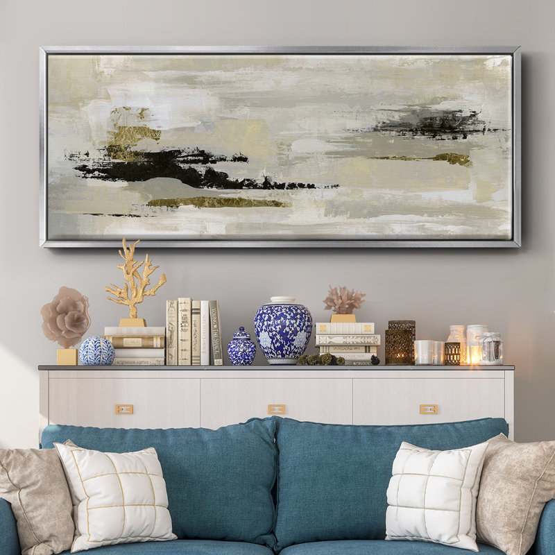 Summer Saffron- Framed Canvas, 8" H x 20" W