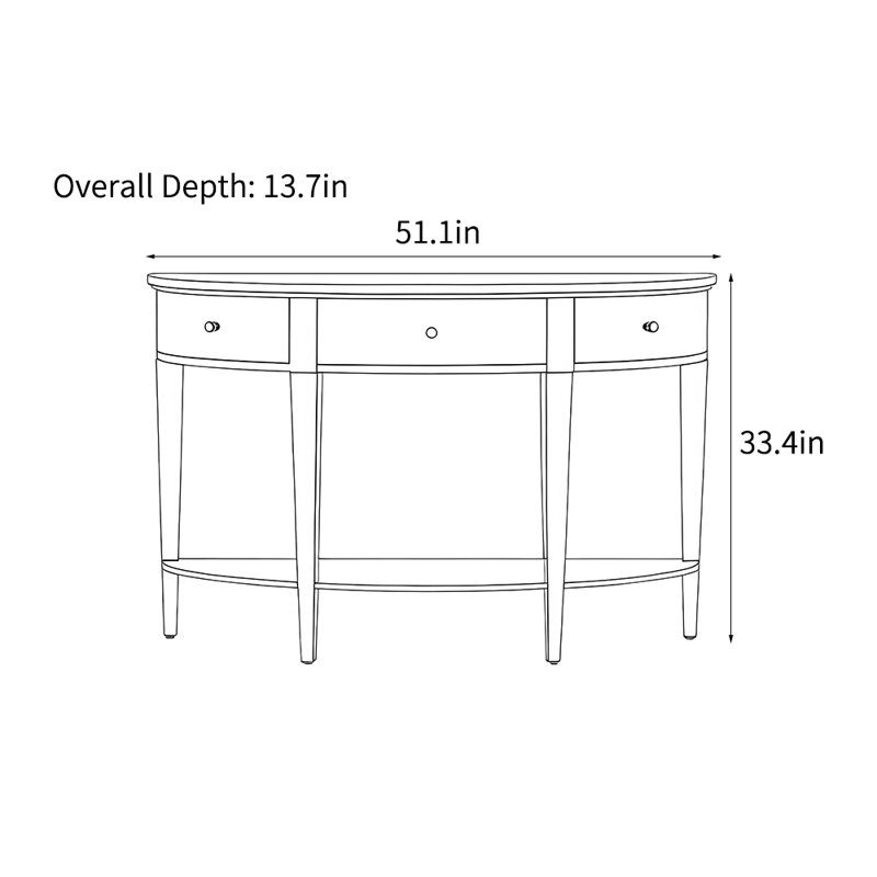 Console américaine de style pastoral rétro, Bleu