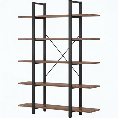 5-Tier Extra Large Bookshelf with 450 lbs Capacity