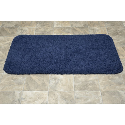 Treye Nylon Bath Rug with Non-Slip Backing