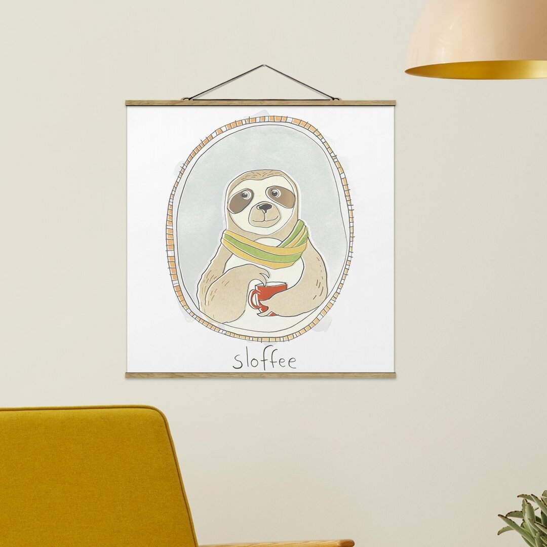 Stoffbild Caffeinated Sloth