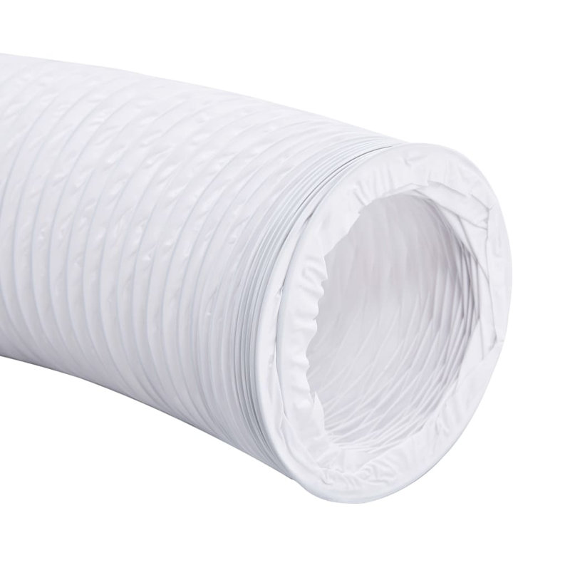 Conduit d'évacuation en PVC Vidaxl 19,7 pi 4,9 po