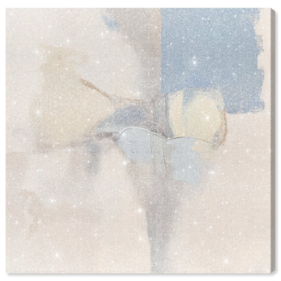 Clouded Calm I Canvas Abstract Print by Oliver Gal, Black Frame, 12 x 12