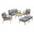 Ensemble de conversation pour patio 6 pièces Como
