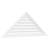 Triangle Surface Mount Non-Functional Brickmould Sill Frame PVC Gable Vent 11/12 Pitch-43315511