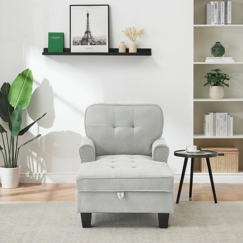Chaise longue, méridienne rembourrée pour salon de chambre à coucher