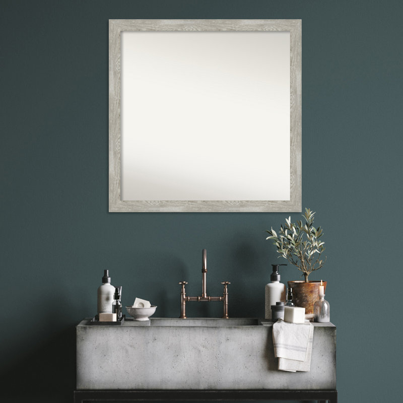 Miroir de salle de bain Regen, Carré, 33,5 po x 33,5 po