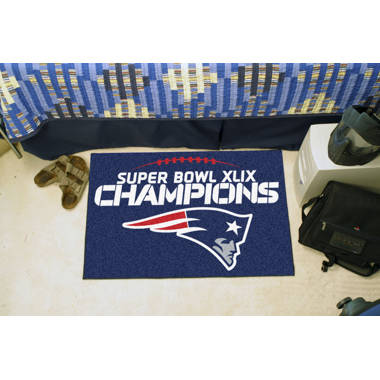 Fanmats New England Patriots Super Bowl XLIX Champions Football Rug