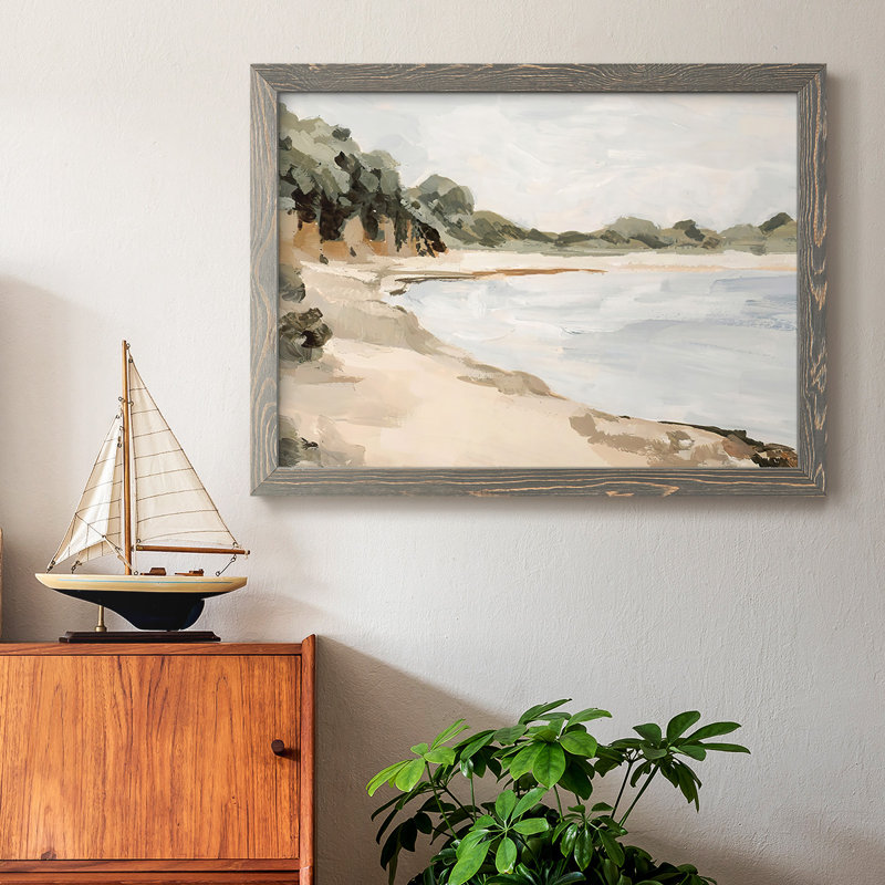 Bluff Bay II, reproduction d'art sur toile, Gris, H 14 po x l 20 po
