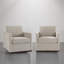 Upholstered Swivel Armchair-1202034387