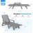 Outdoor Chaise Lounge Hdpe Reclining Chair-644212005