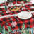 Round Christmas Tablecloth - Christmas Decorations For Home - Water Resistant  Truck Xmas Holiday Buffalo Plaid Xmas Decor For Table, Party,Kitchen