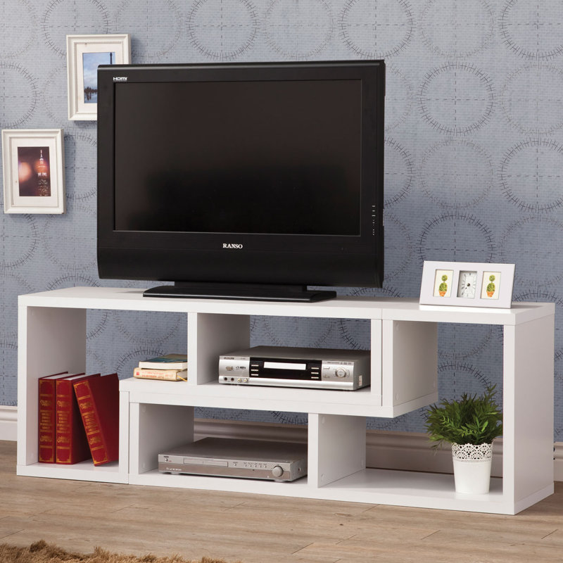 Console et bibliothèque convertible Velma, Blanc