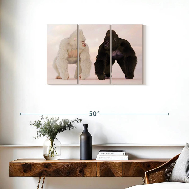 Brampt Gorillas, 20" H x 33" W