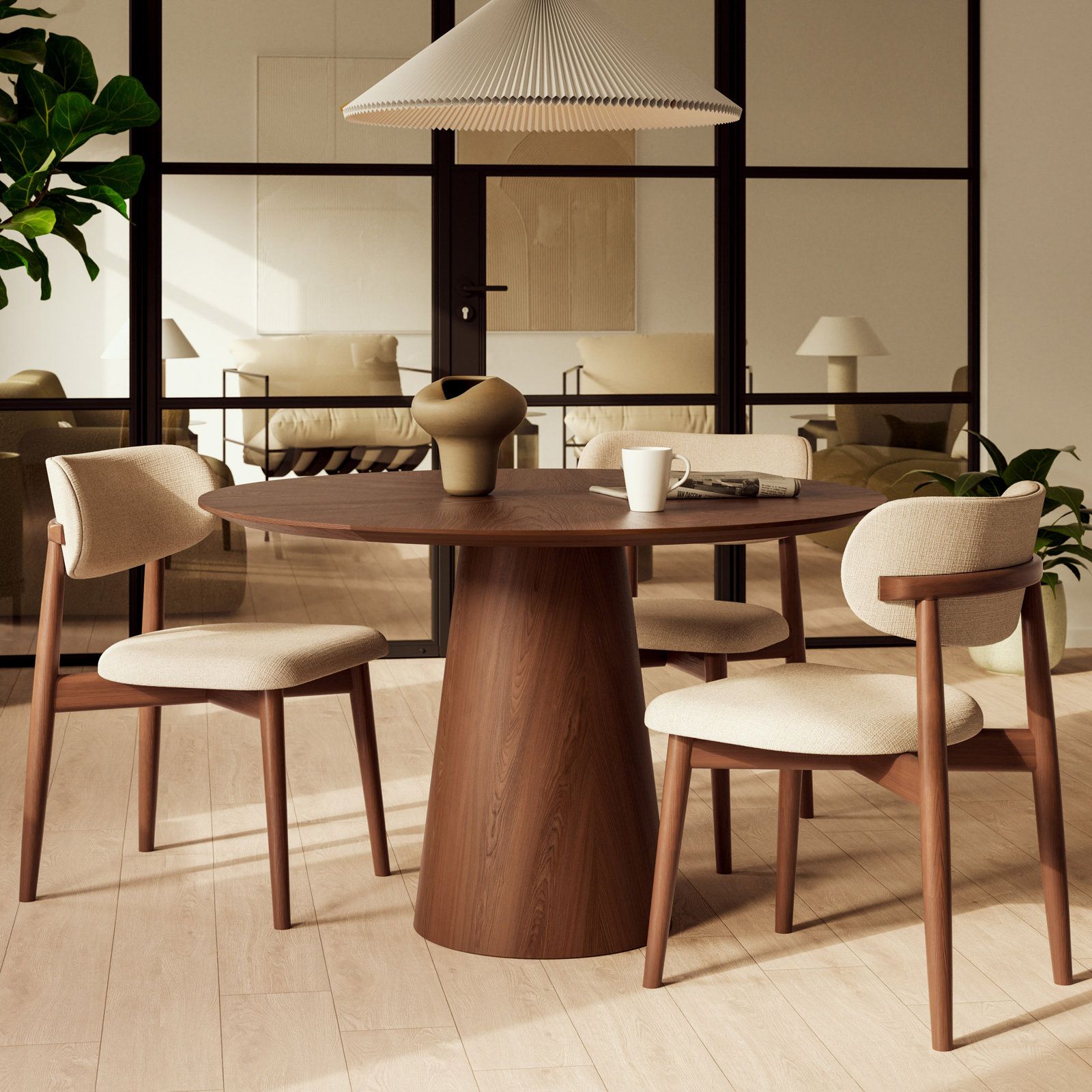 Ena Dining Chair, Walnut