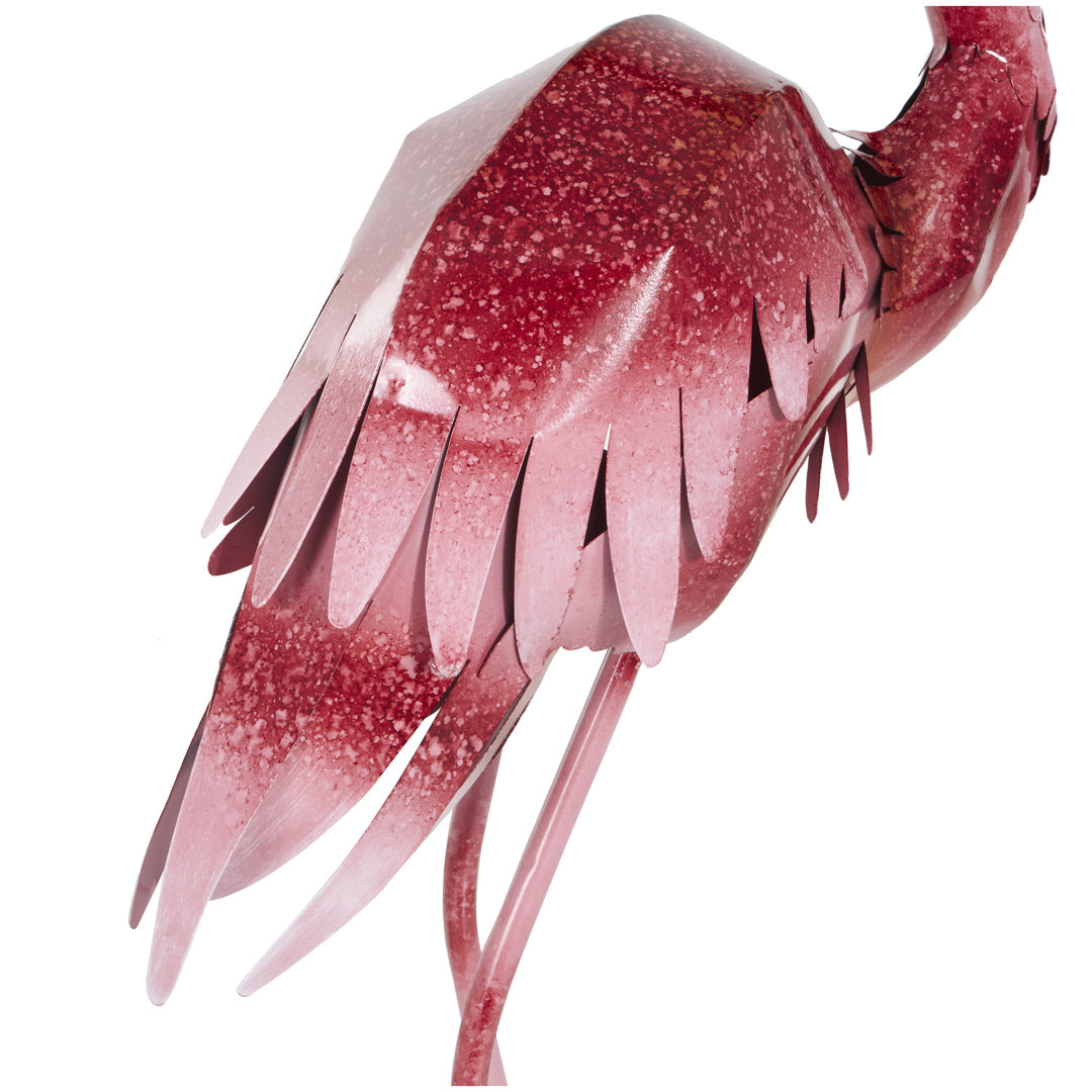 Beather Birds Metal Garden Statue (Set of 2) Bayou Breeze