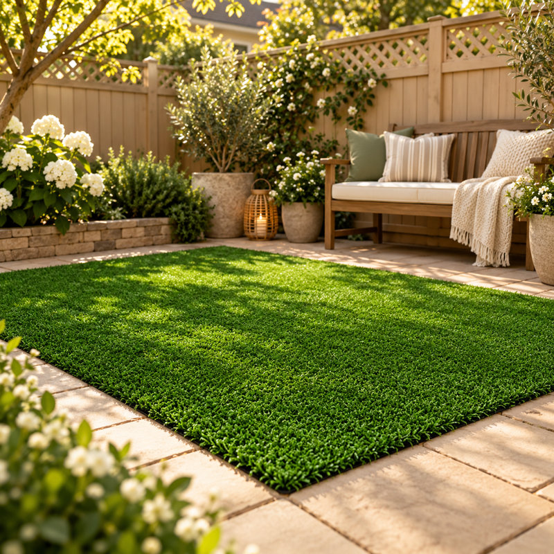 5×7FT Artificial Grass Turf for Patio, Garden, Balcony