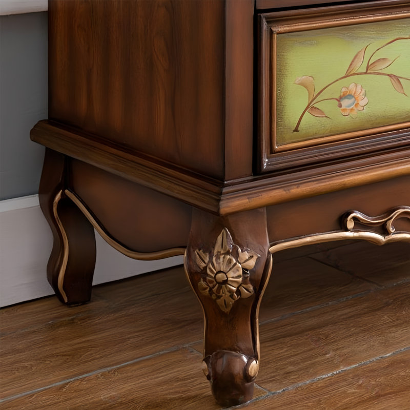 Commode à 7 tiroirs American Country, Brun multicolore