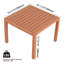 Ensemble 2 pièces de chaises simples et de tables basses en PP-1615759424