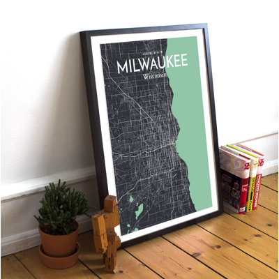Milwaukee City Map - No Frame Print