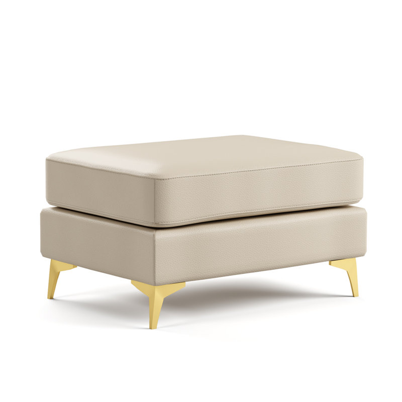 Repose-pieds pour salon, appartement, Beige White