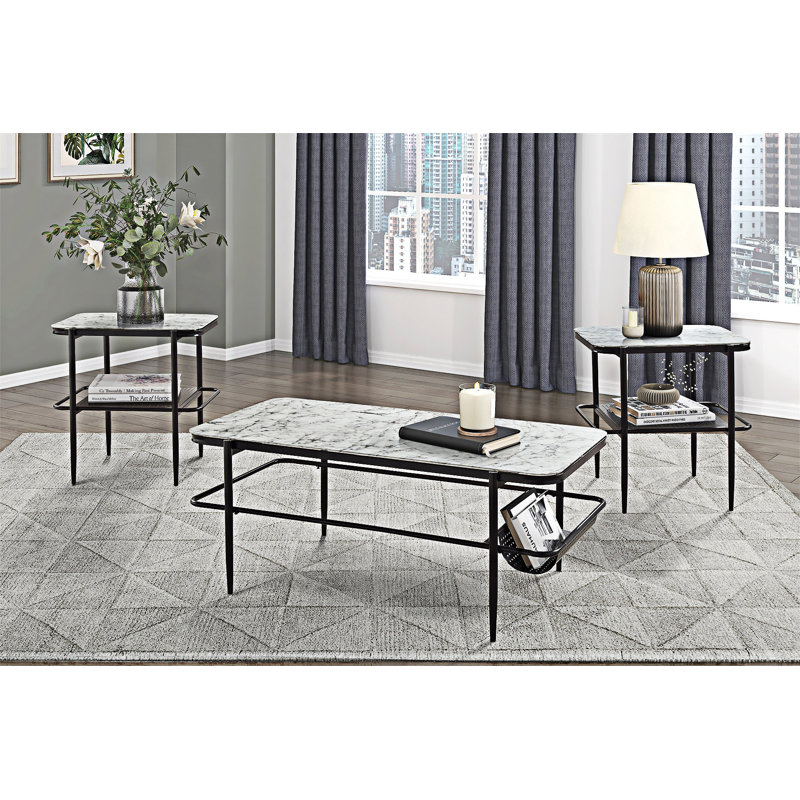 Occasional Table Set Coffee Table And End Tables Set