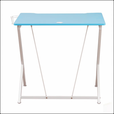 Bureau de jeu Techni Mobile pour enfants avec surface brillante stratifiée et structure en Y durable, idéal pour les espaces compacts