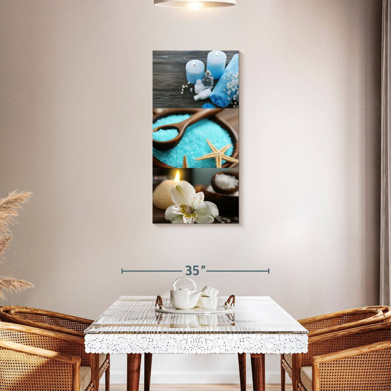 Impression sur toile Spa Elements, H 42 po x l 21 po x P 1,25 po