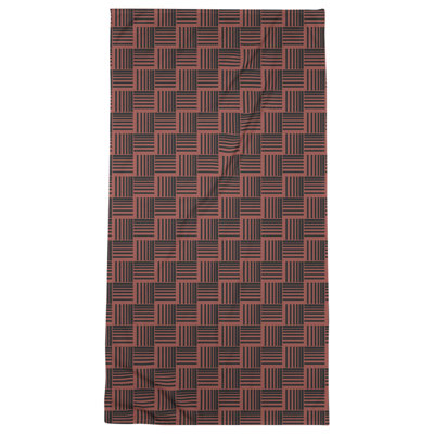 Serviette de bain à rayures Baskettressée classique