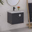 24'' Wall Mounted Bathroom Vanity With Ceramic Sink-845550061