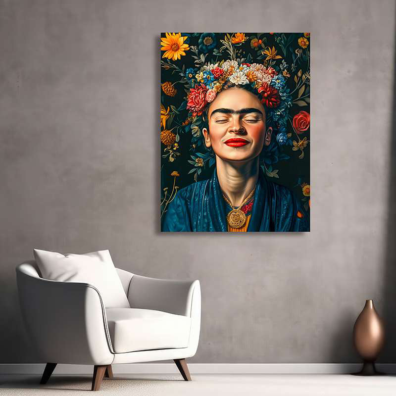 Frida's Smile by Matt Spencer - Wrapped Canvas Print, 80 cm H x 60 cm W