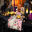 Halloween Table Runner 183 x 33 cm, Ghost Pink Table Runner, Halloween Table Decorations Linen for Kitchen Dinning Home Seasonal Holiday Party Decor