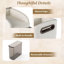 Armoire de rangement étroite à 5 niveaux avec tiroirs et boîte à mouchoirs pour la cuisine