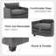 Fauteuil d'appoint rembourré avec repose-pieds Redenius Boucle-107084443