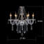 Lustre classique à 6 lumières de style bougie avec détails en cristal William-1932600464