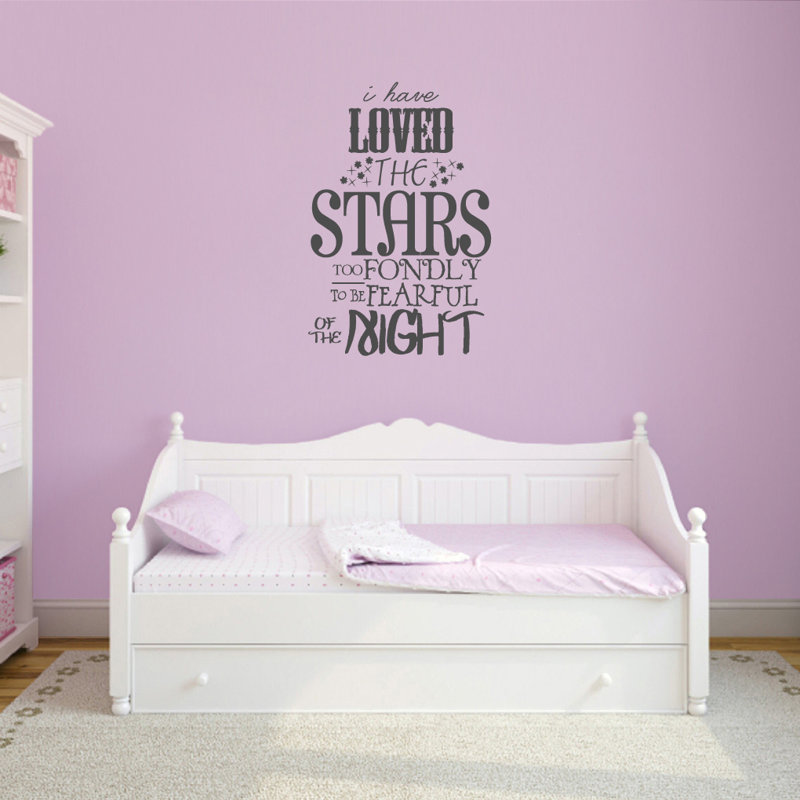 Text & Numbers Non-Wall Damaging Wall Decal, Dark Gray