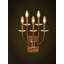 Joleon Steel Candle Wall Light