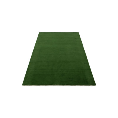 Solid Colour Wool Hand Woven Area Rug
