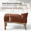 Chaise d'appoint de style campagnard avec accoudoirs en bois massif Williamstown l 27,75 po-1930579311