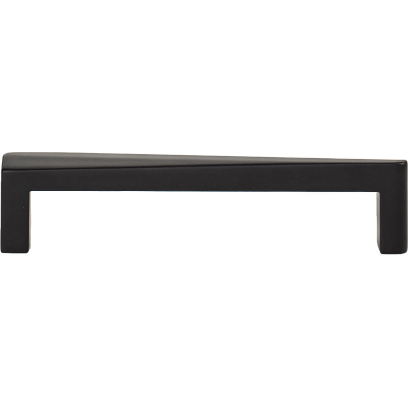 Matte Black Contemporary Bar Pull with Mounting Hardware