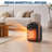 1500W Ceramic Space Heater – Portable Indoor Heater with 2 Heat Settings, Overheat Protection & Tip-Over Shut-Off for Bedroom, Office, Dorm