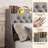 Queen Upholstered Platform Bed Frame, Bed With 4 Storage Drawers, Charging Station (2 USB), LED Lights And Storage Headboard-1078970907