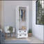 Armoire H 70 po avec 2 tiroirs et 2 portes, blanc