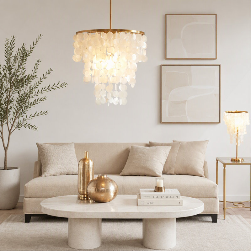 Layered Shell Chandelier Pendant Lights